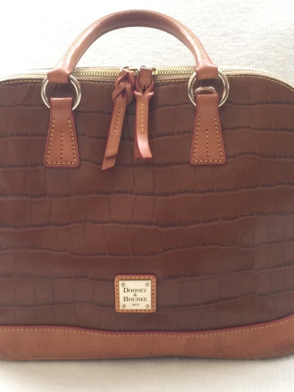 Dooney and Bourke Croc Leather Satchel